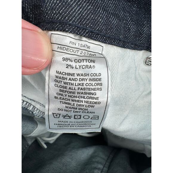 Off the Grid Hideout 2.0 Taper Fit Jeans Pants Mens 42x30 Blue Dark Wash - Picture 13 of 16